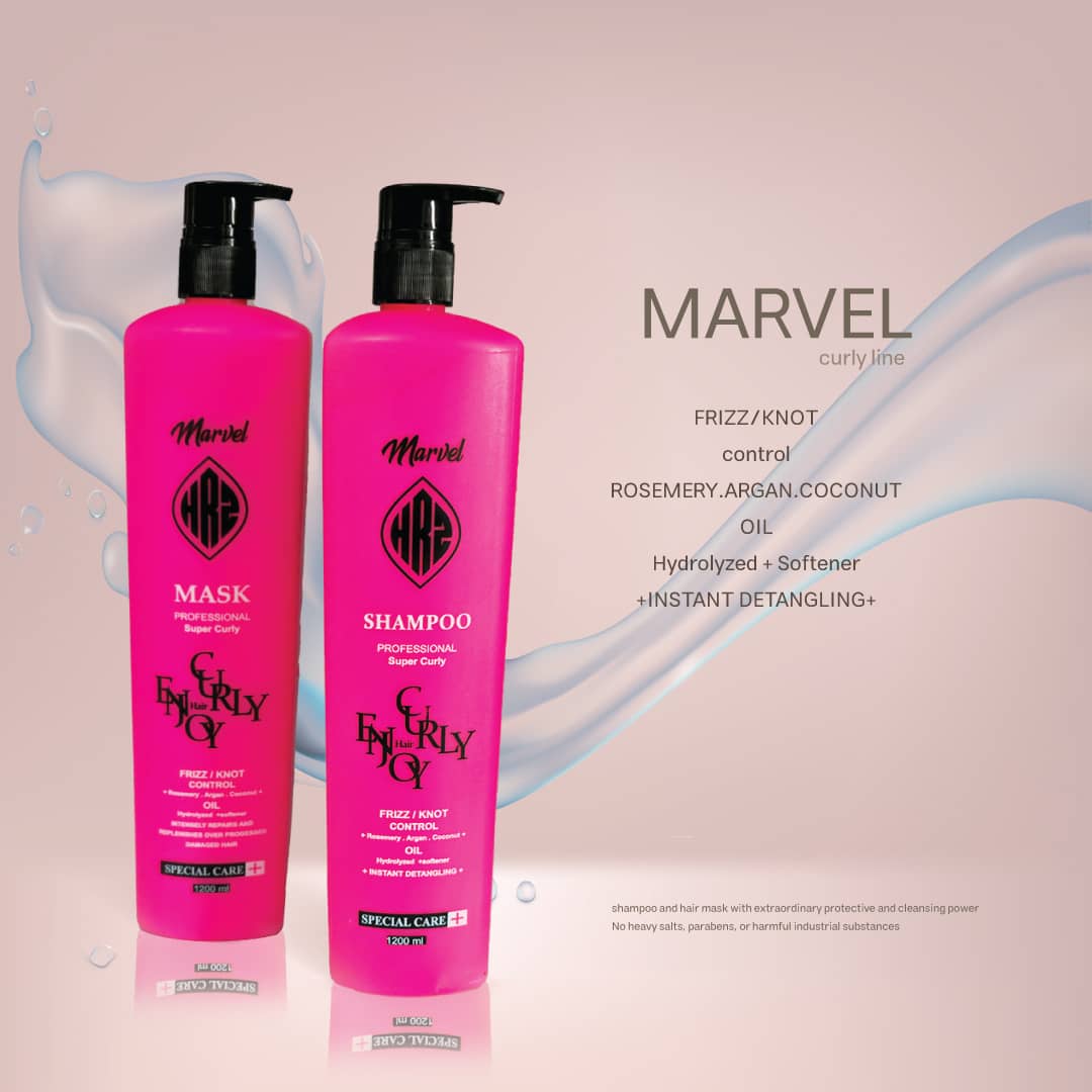 ماسک داخل حمام صورتی مارول مخصوص موهای فر1200 m