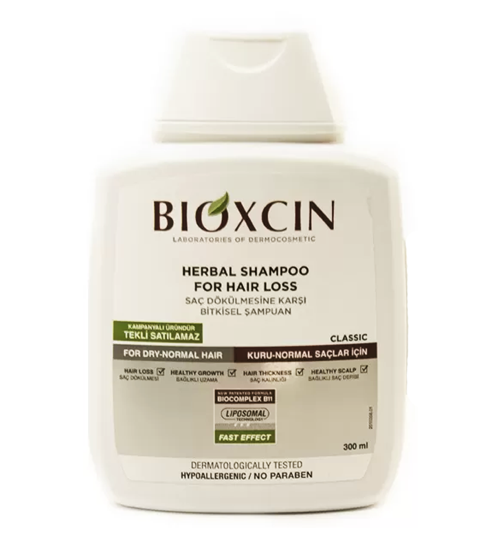 شامپو ضد ریزش بیوکسین سفید کلاسیک موهای چرب 300 میل