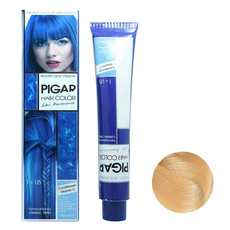 رنگ مو پیگار حجم 100 میلی لیتر شماره g10 بلوند طلایی پلاتینه خیلی روشن