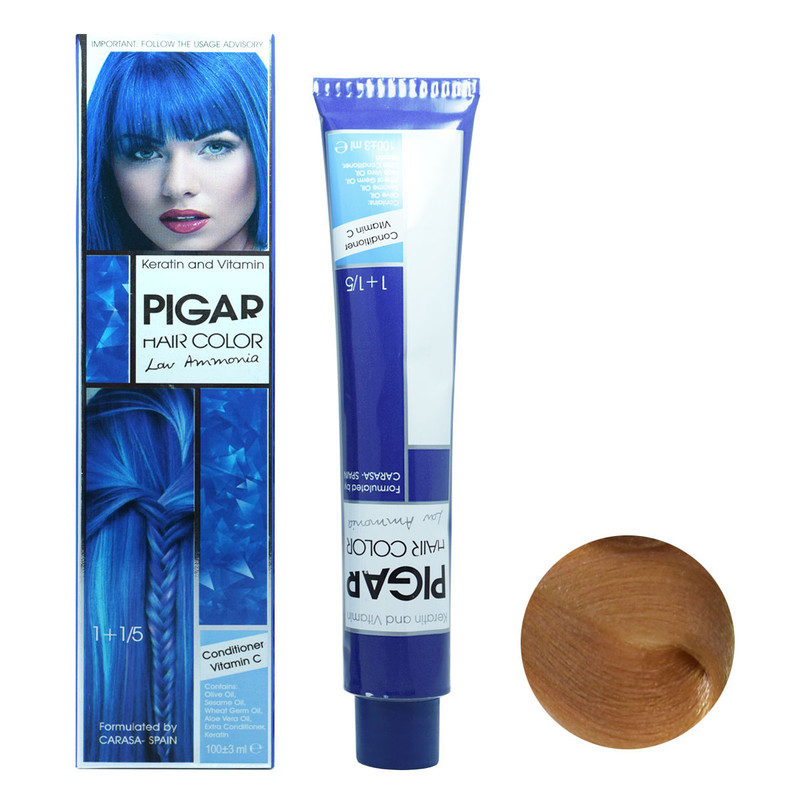 رنگ مو پیگار حجم 100 میلی لیتر شماره te7 چای عسلی